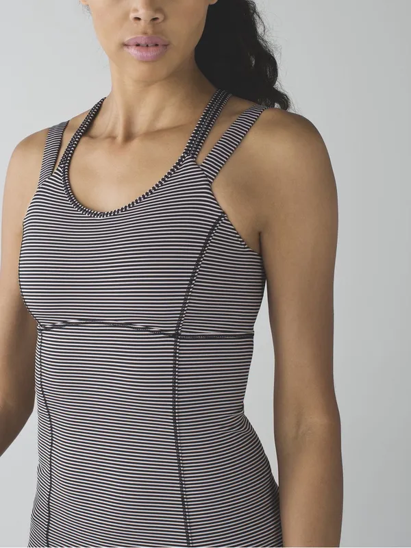 Lululemon Happy Strappy Tank Stripped yoga Pilates training activewear outdoor - Image 9