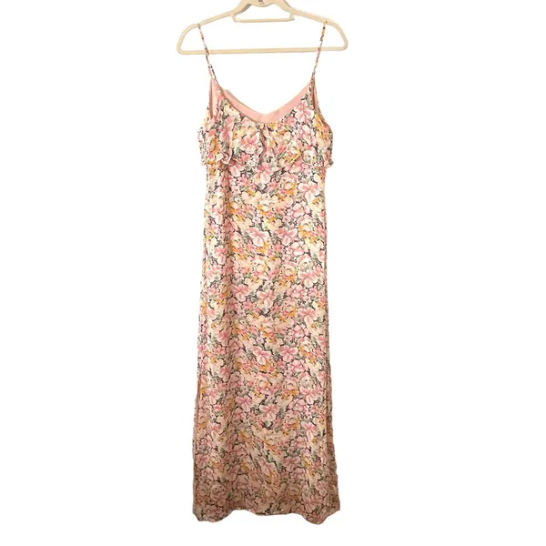 JOIE Hydeia Garden Floral Silk‎ Maxi Dress Sz Medium - Image 3