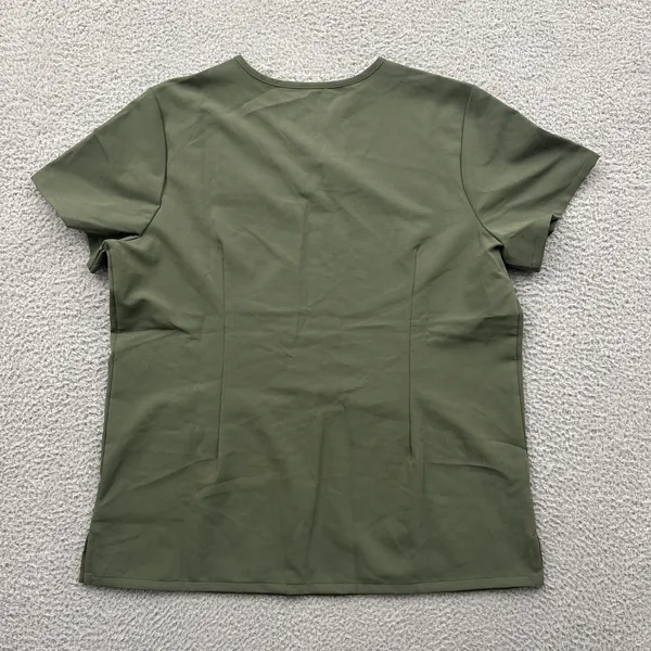 NWT Figs Casma Three Pocket Scrub Top Moss Green Women's Large - Image 2