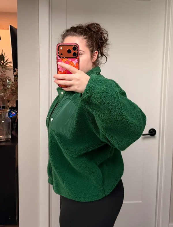 Green Teddy jacket - Image 2
