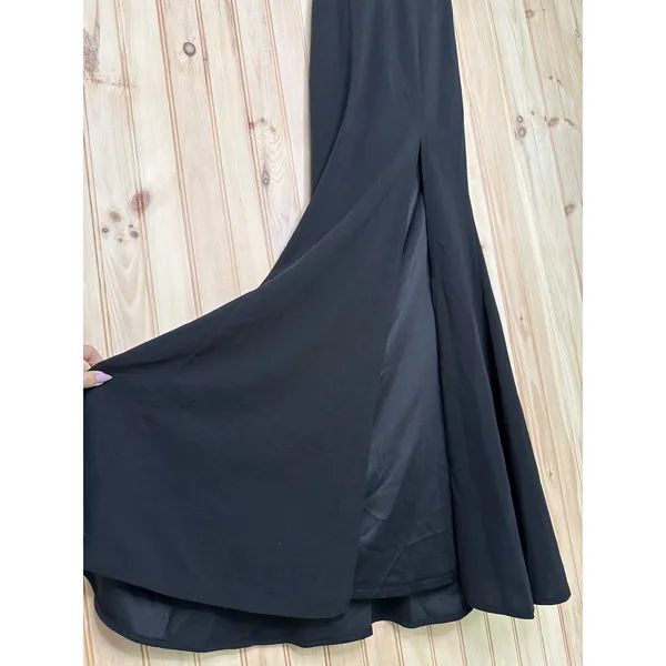 NWT Lulus All For The Romance Black Backless Mermaid Maxi Dress Whimsigoth Sz XS - Image 5