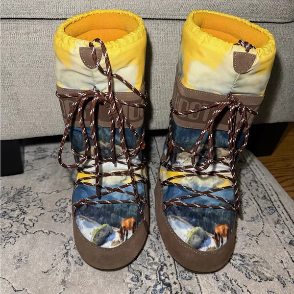 Moon Boot X Guest In Residence Icon High Postcard Cocoa Boots - Image 5
