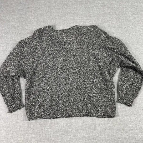 Lauren Ralph Lauren Sweater Womens Small Gray Cotton Acrylic Crew Neck Knit - Image 7