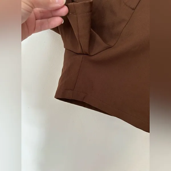 Princess Polly Belted  Shorts Size US 2 Brown - Image 5
