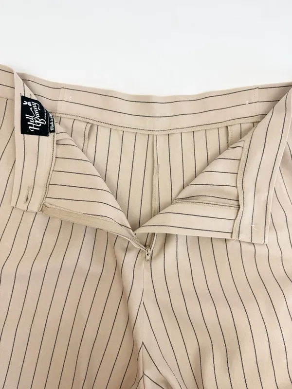 Hell Bunny 30s 40s Caspian Beige Stripe Swing Sailor Trousers Retro Pinup - Image 9