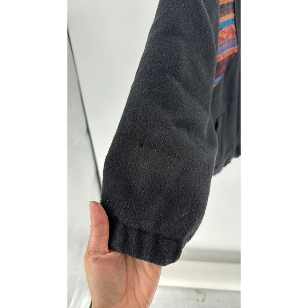 Vintage Comfy USA wool southwestern western Aztec jacket size 10 black - Image 8
