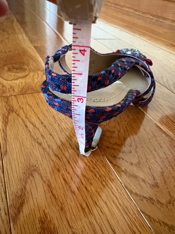 Charter Club Red and blue slingback heels - Image 6