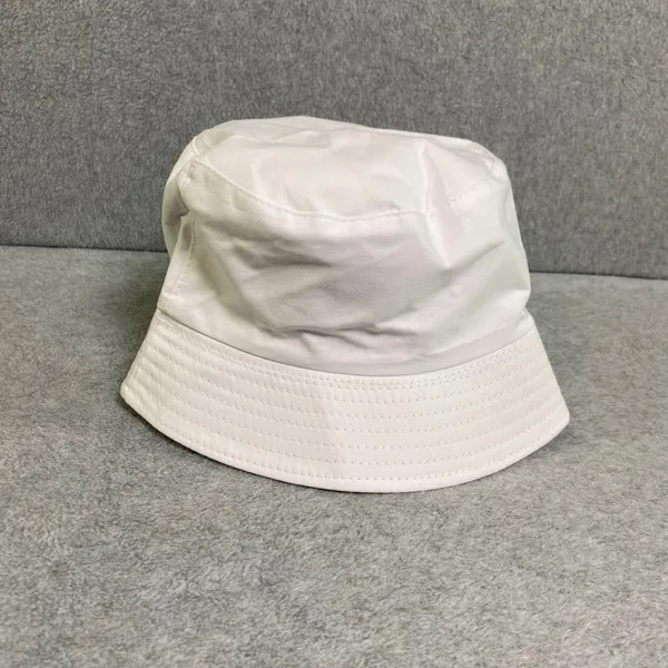 Unbranded Bucket Hat Unisex OSFM White Cotton Blend Summer Sun‎ Streetwear NWOT - Image 2