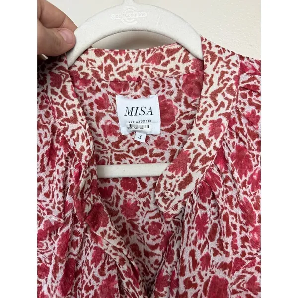 MISA Los Angeles Eba Mini Dress in Red Sz. S - Image 4