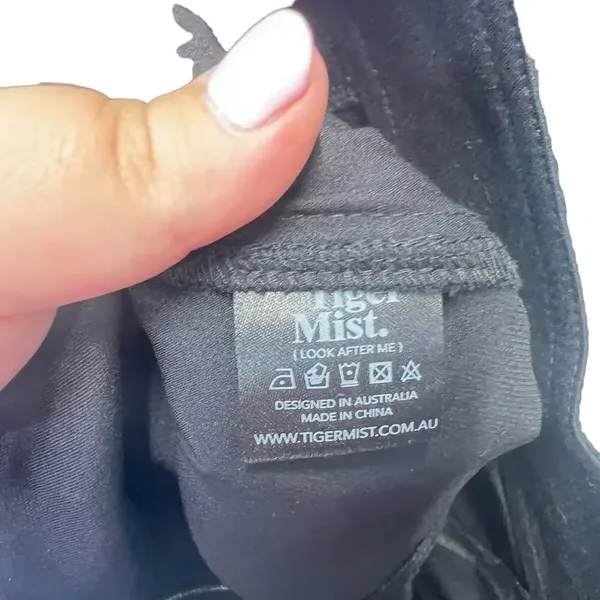 Tiger‎ Mist Black Stitch Seam Flared Zip Back Pants Size Medium - Image 10