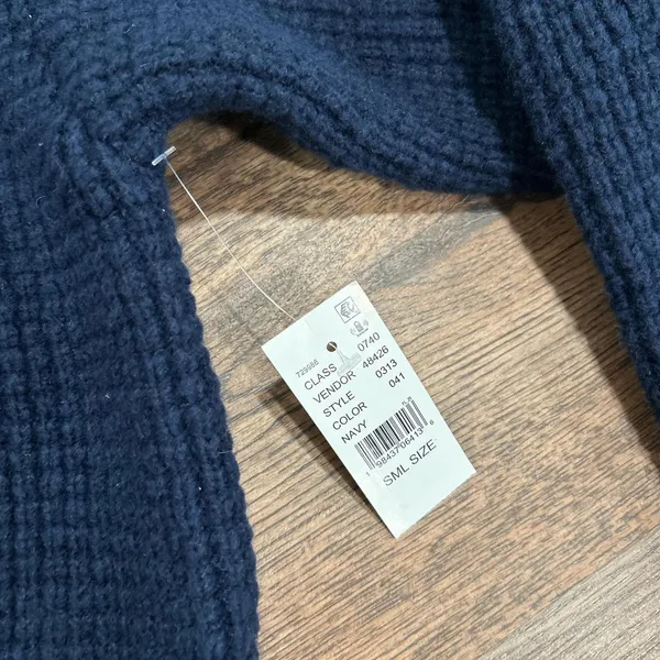 LA Hearts NWT Navy Collared Sweater - Image 3