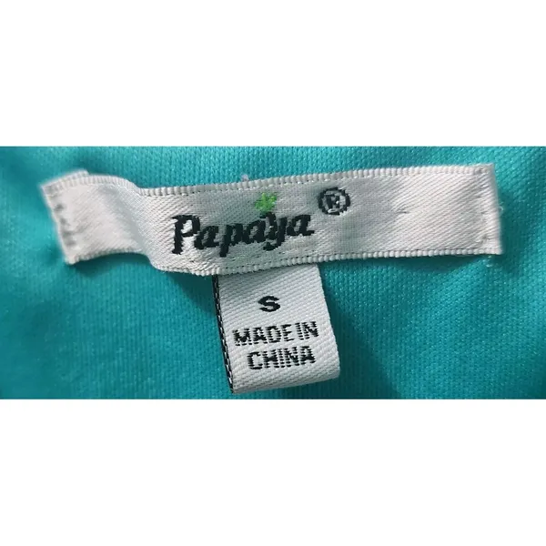 Papaya Green Dress Sleeveless Embroidered Casual Summer Dress Size S‎ - Image 3