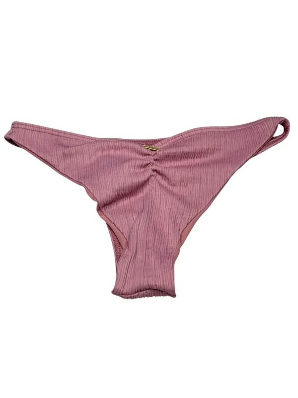 new Roxy ☀︎︎ Stay Golden Textured Ruched Mini Bikini Bottom ☀︎︎Lilac Pink ☀︎︎ S - Image 5