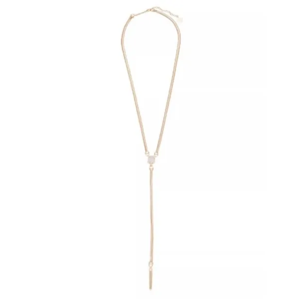 Kendra Scott Starla Long Y Necklace Iridescent Drusy Stone - Image 6