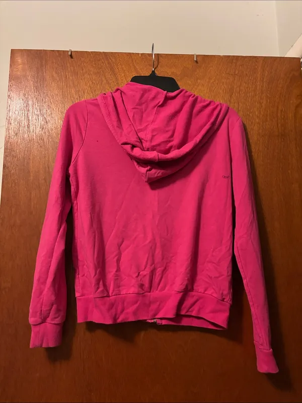 Ambiance Hot Pink Zip-Up Hoodie Jacket - Image 3