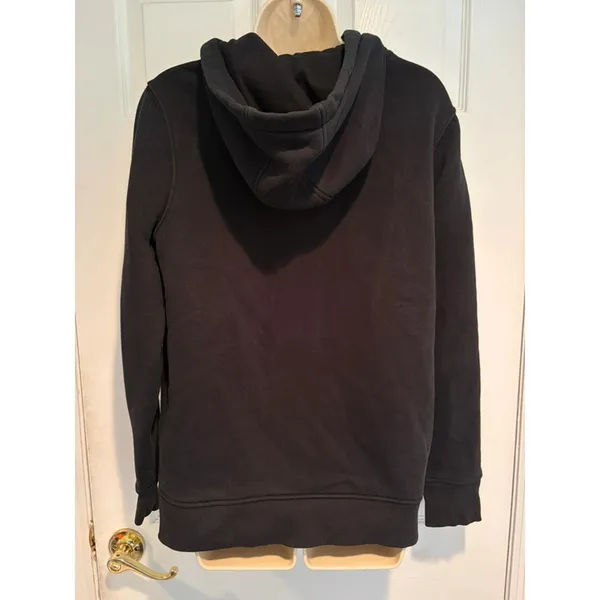 Carhartt Womens Relaxed Fit Hoodie Black‎ Logo Sleeve Sweatshirt TS0288 Medium M - Image 4