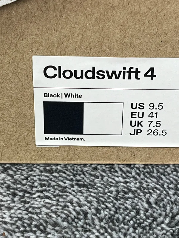 On Cloudswift 4 Black White Women’s 9.5 Running Shoes Sneakers New⁠ - Image 7