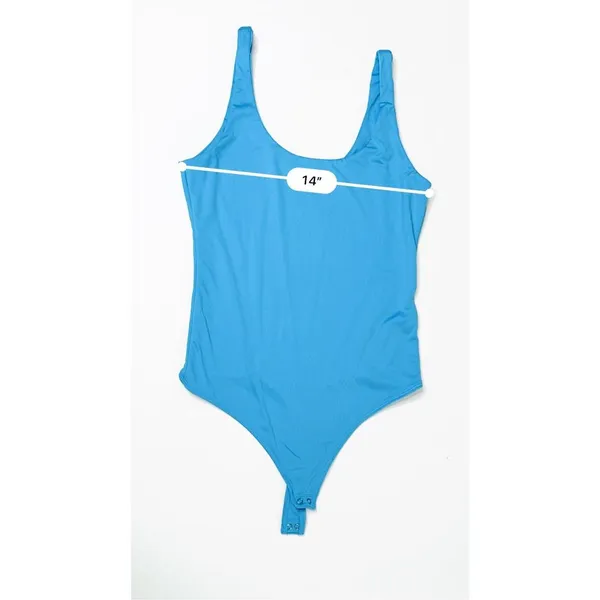 Abercrombie & Fitch Matte Seamless Square Neck Tank Top Bodysuit SMALL Colorfuul - Image 4