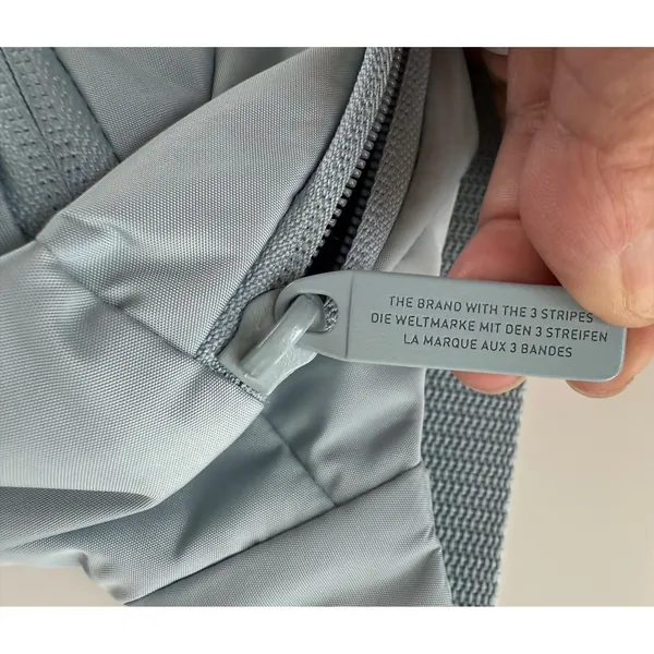 Adidas Originals Waist Bag Fanny Pack Grey Blue Trefoil‎ Logo Adjustable NEW - Image 5