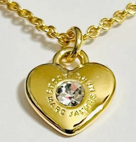 $120 Retail: NWT Marc Jacobs Heart Stud Earrings and Necklace Set - Image 4