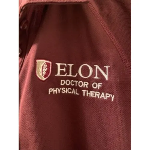 Elon University Women's Polo Shirt "Doctor Of Physical Therapy" Size Small - Image 4