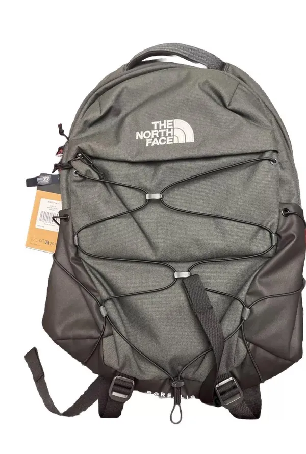 The North Face Borealis Laptop Backpack Asphalt Grey Light Heather/TNF Black New - Image 6