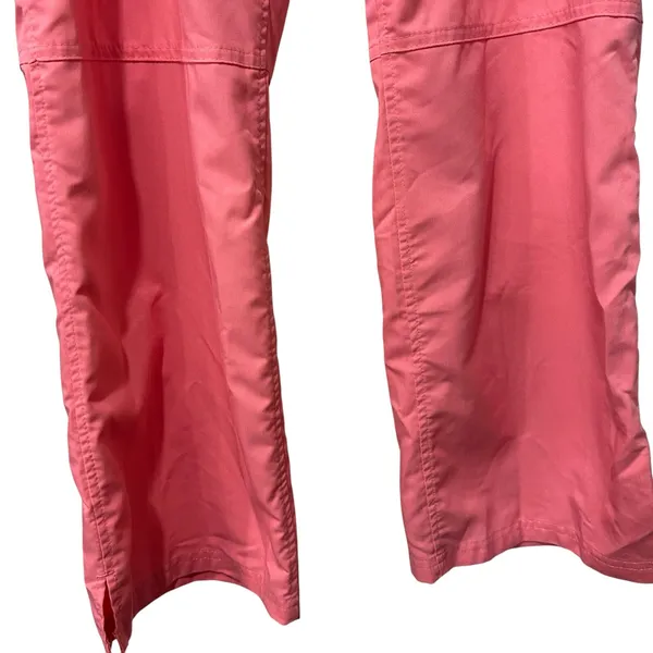 Healing Hands Purple Label Tori Cargo Scrub Pants Women's LP Large Petite Coral - Image 4