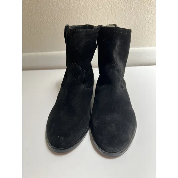 Rebecca Minkoff Black‎ Suede Western Pull On Chasidy Boot/ Booties Size 6M - Image 6