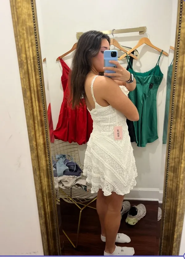 My Kim Collection White lace mini dress - Image 2