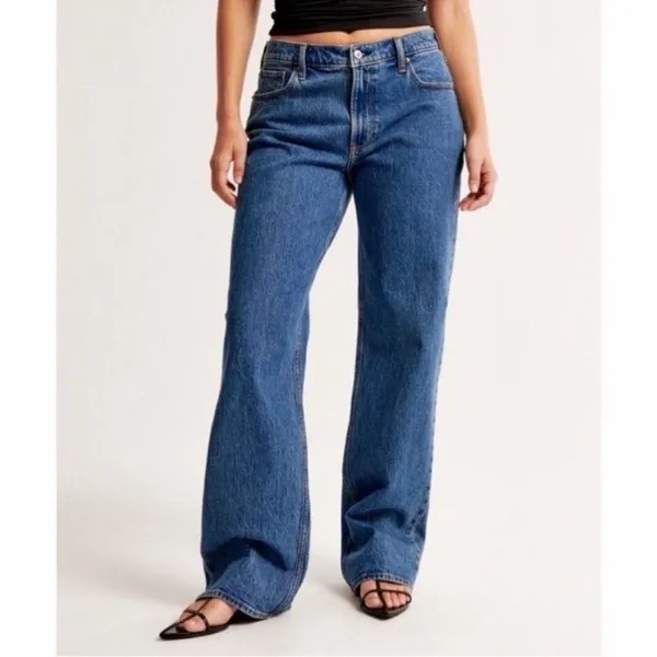 Abercrombie ✨The Baggy Low Rise Blue Sz 34 Regular Jeans✨ - Image 3