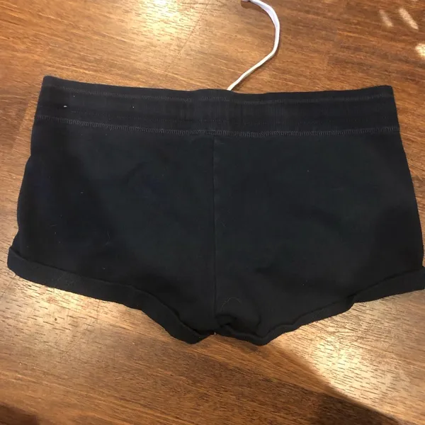 Y2K 2000s Hollister Southern California Mini Micro Sweat Shorts Navy Blue Large - Image 4
