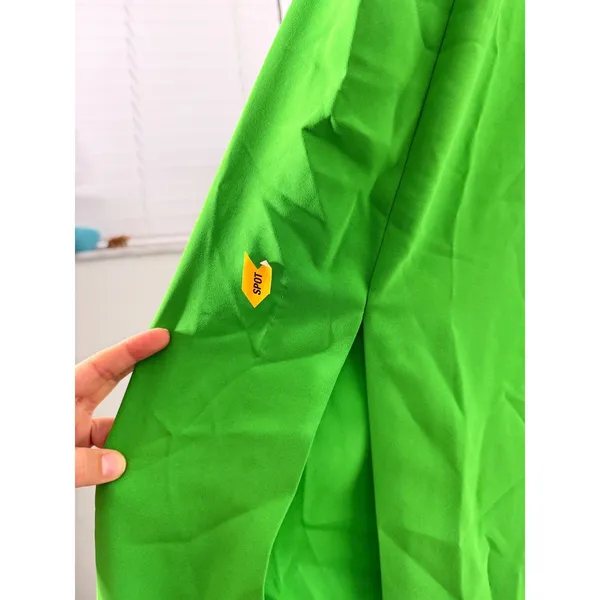 Amanda Uprichard Green Gilda Grass Cutout Maxi Gown Dress XS Slit Formal Wedding - Image 7