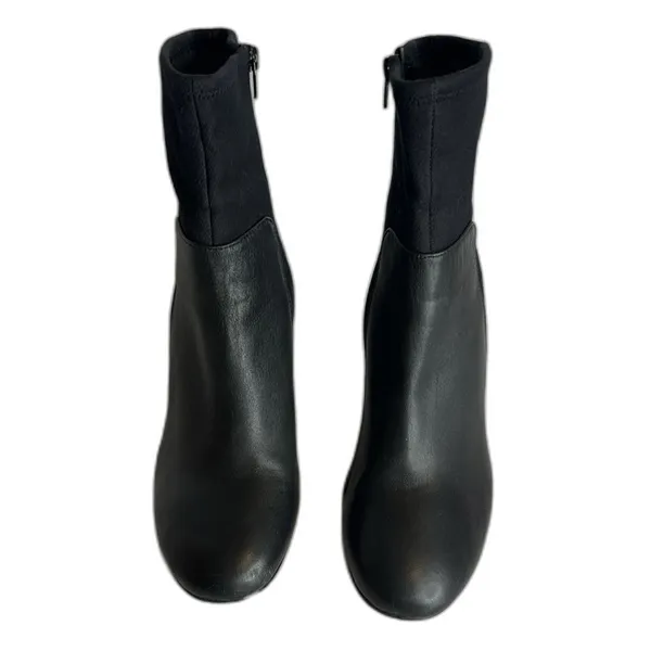 Nine West ladies black ankle‎ boots block heel size 10 M - Image 3