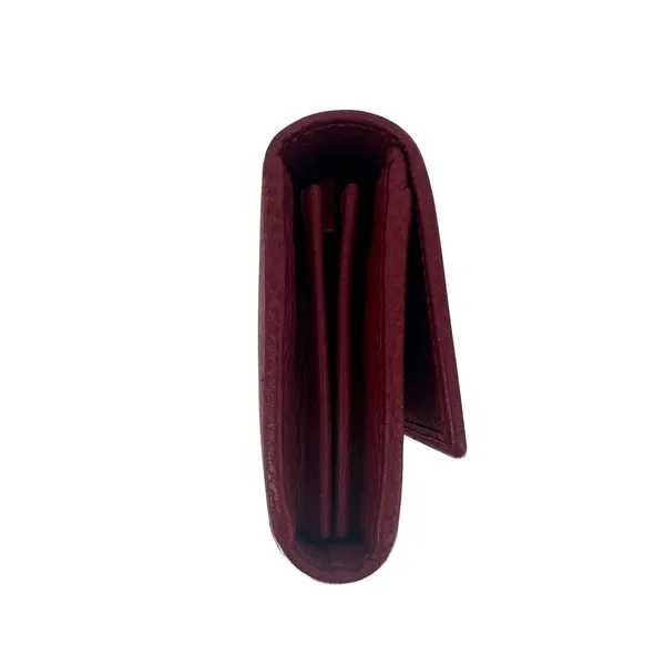 Gucci GG Marmont Continental‎ Wallet Hibiscus Red Pebbled Leather Wallet - Image 14