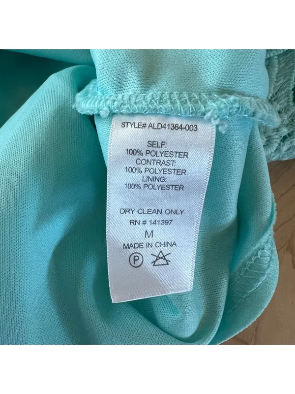 ASTR Lace Sleeveless V-Neck Mini Dress Party Night Out Mint Green Size Medium - Image 10