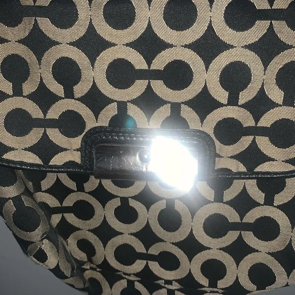 Vintage coach double c logo black shoulder bag - Image 3
