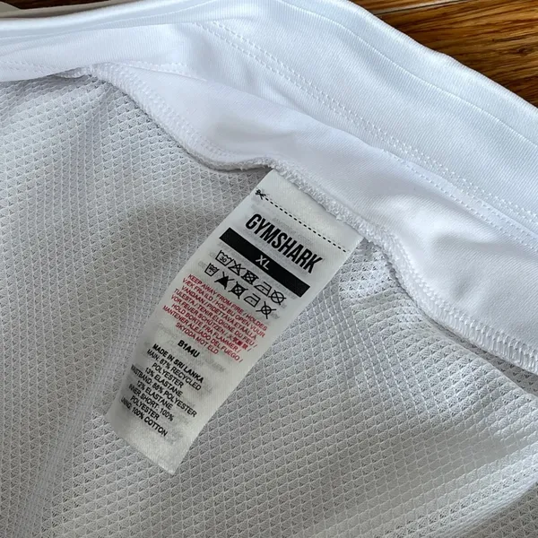 Gymshark Loose Fit Workout Shorts White Womens Size XL - Image 3