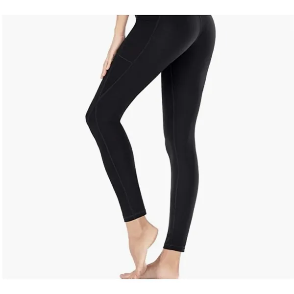 NWT Heathyoga Black High Waisted Yoga Workout Tummy Control Leggings Pants - XXL - Image 2