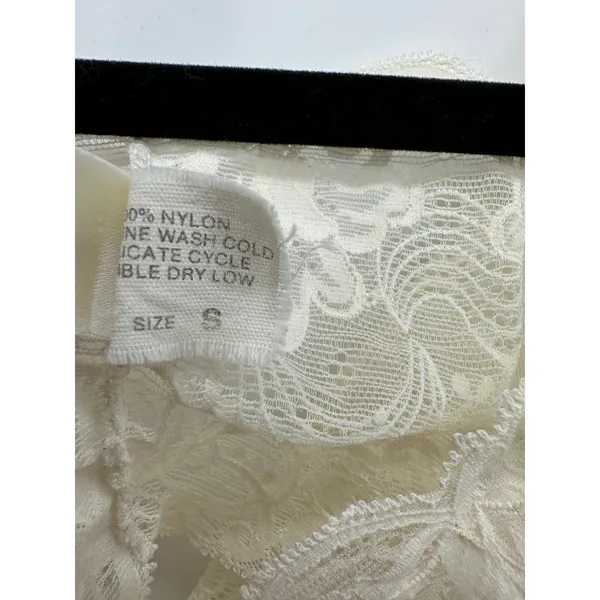 Victoria's Secret Vintage Ivory Lace Bralette‎ Sz S Dainty Wedding Feminine - Image 6