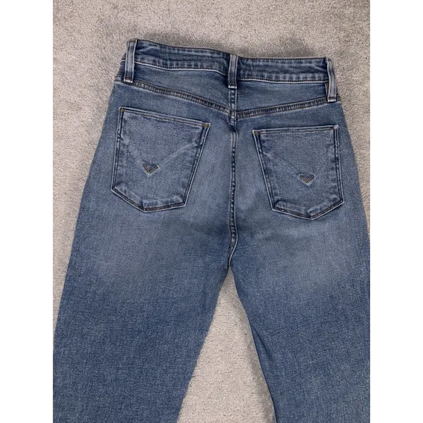 Hudson Flare Jeans 25 Blue Distressed Bell Bottom‎ Wide Leg Denim Boho Festival - Image 9