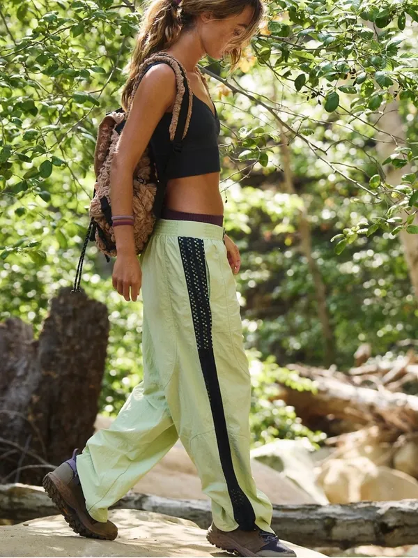 FREE PEOPLE underdog pants in lime - Image 2