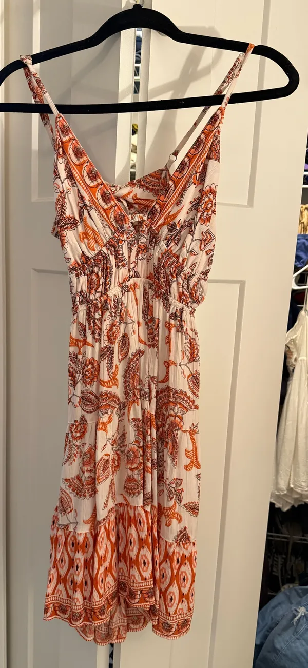 Angie Orange Sundress - Image 2