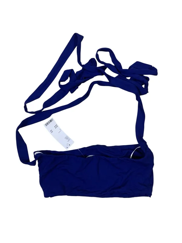 Urban Outfitters Blue Wrap Tie Bandeau Crop Top S Y2K Festival Boho Beach - Image 3