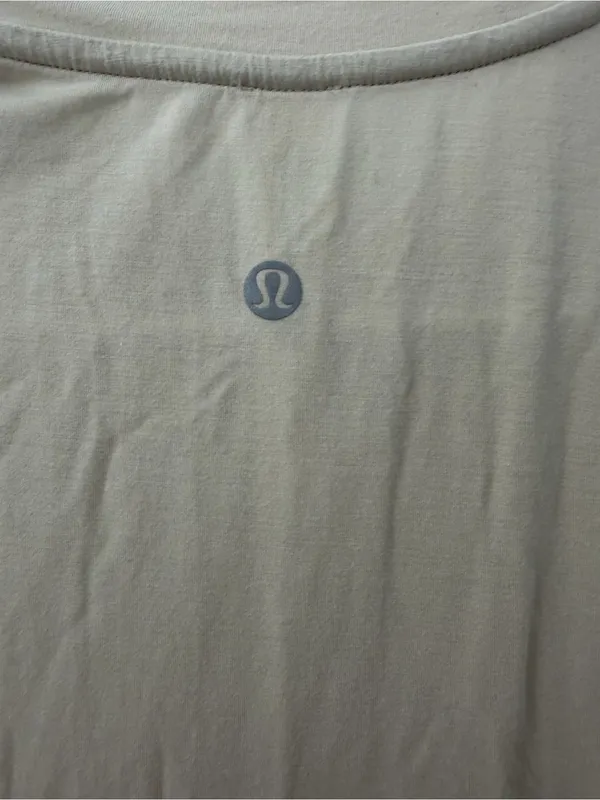 Lululemon Modal-Silk Blend Tie-Front Yoga Tank Top Natural Ivory (Size 4) - Image 9