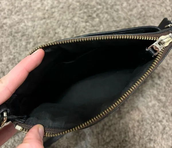 Coach Signature North/South Crossbody Signature Coated Canvas Purse - Image 7
