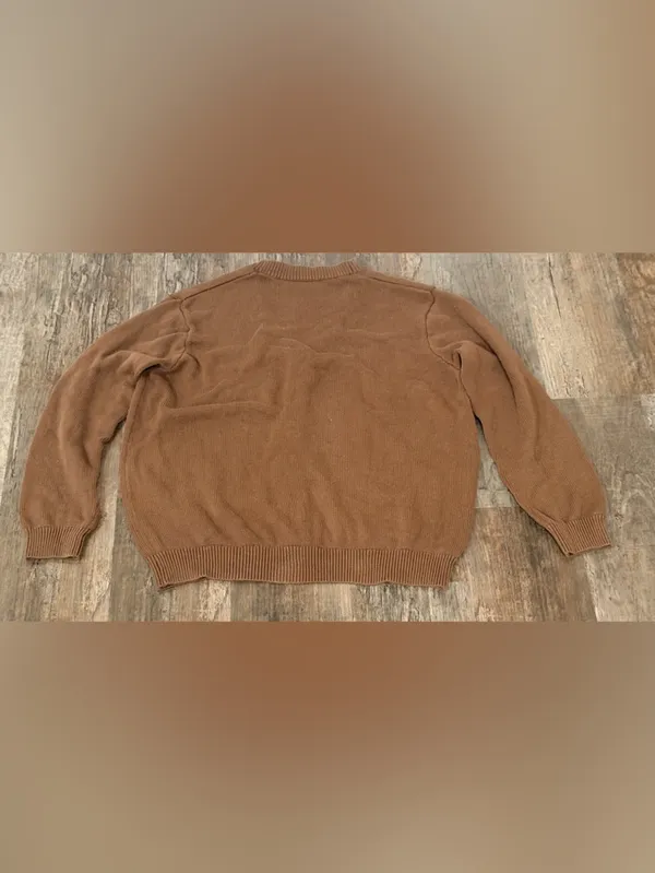 Brandy Melville Rust Brown Button-Front Cardigan - Image 4