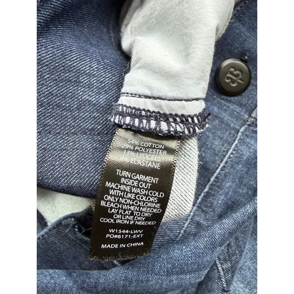 Betabrand Boot-Cut 4-Pocket Yoga Denim Jeans Jeggings Blue Size 2X - Image 7