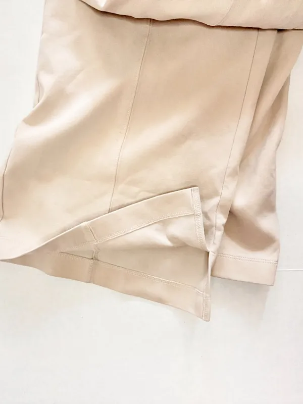 Old Navy High-Waisted Wide-Leg Fleece Sweatpants Lounge Wear - XXL - Light Beige - Image 8
