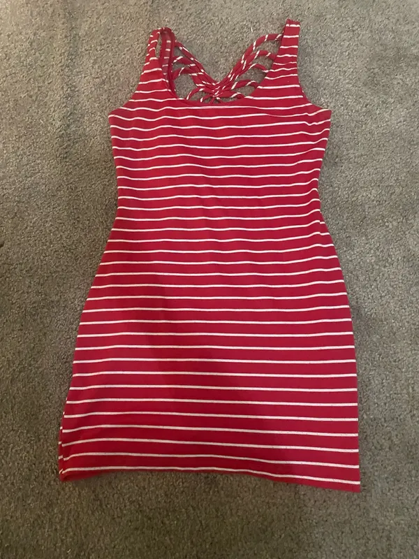 Summer mini dress Red Size L - Image 4