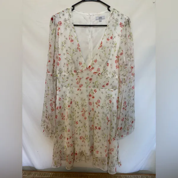 Area Stars Arya Floral Bell‎ Sleeve Dress Size Large - Image 3